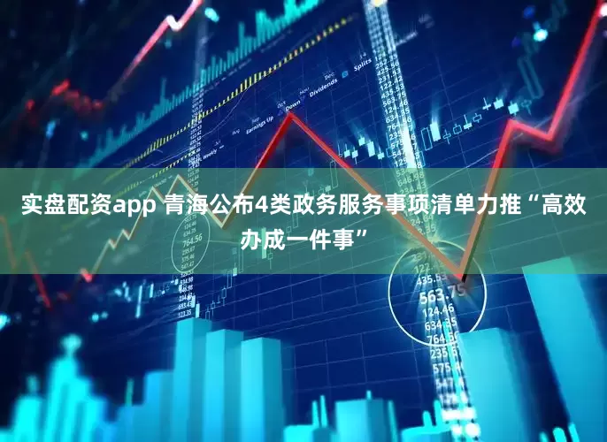 实盘配资app 青海公布4类政务服务事项清单力推“高效办成一件事”
